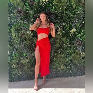 SHEIN Vibrant Red Dress